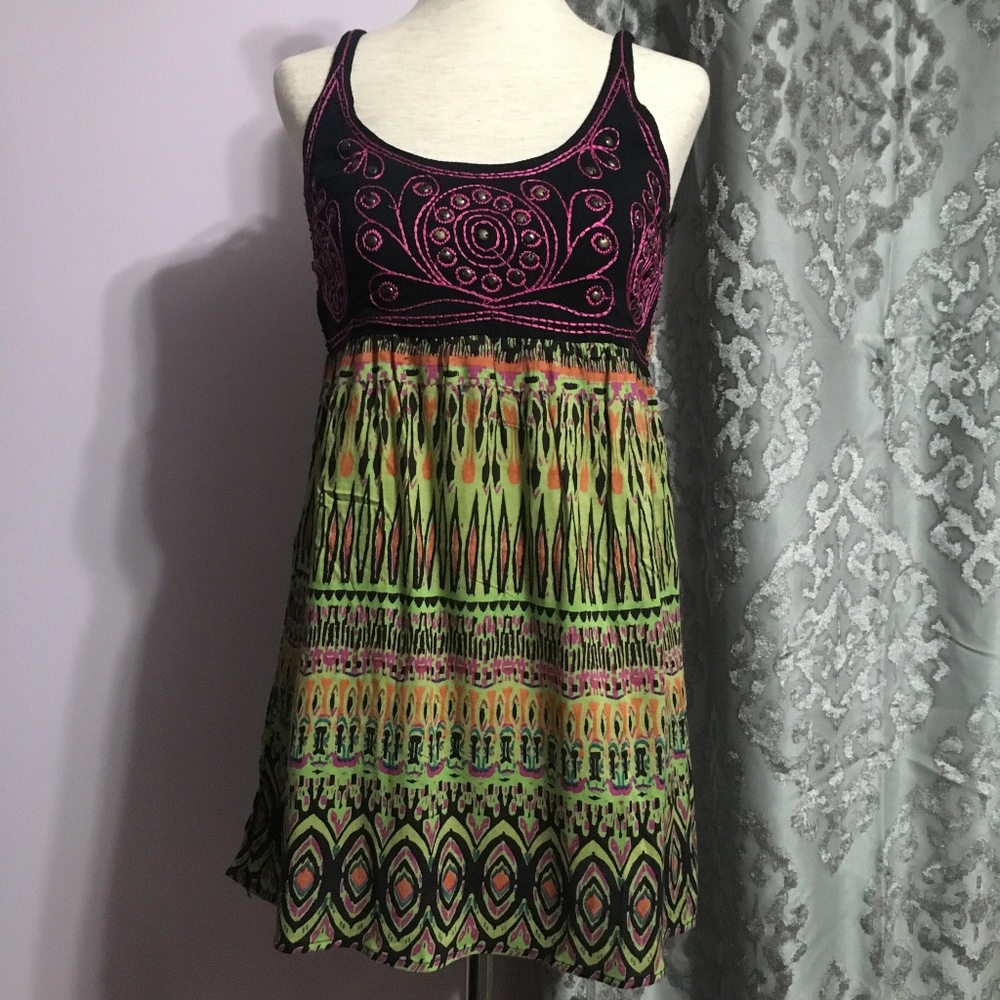 Multicolor Printed Top with straps